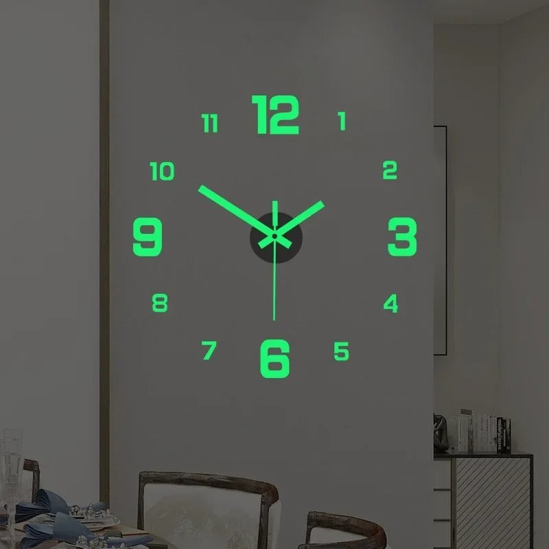 Revixaa™ GlowTime – 3D Luminous Digital Wall Clock