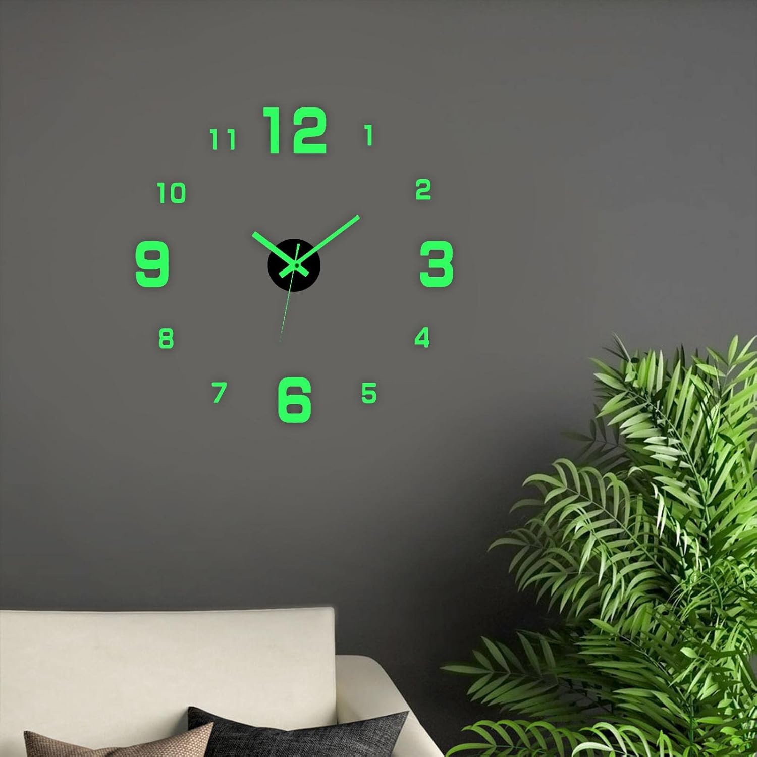 Revixaa™ GlowTime – 3D Luminous Digital Wall Clock