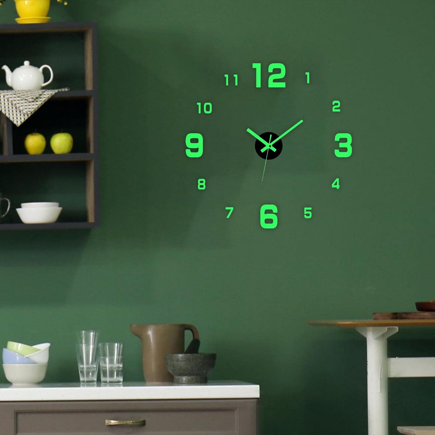 Revixaa™ GlowTime – 3D Luminous Digital Wall Clock