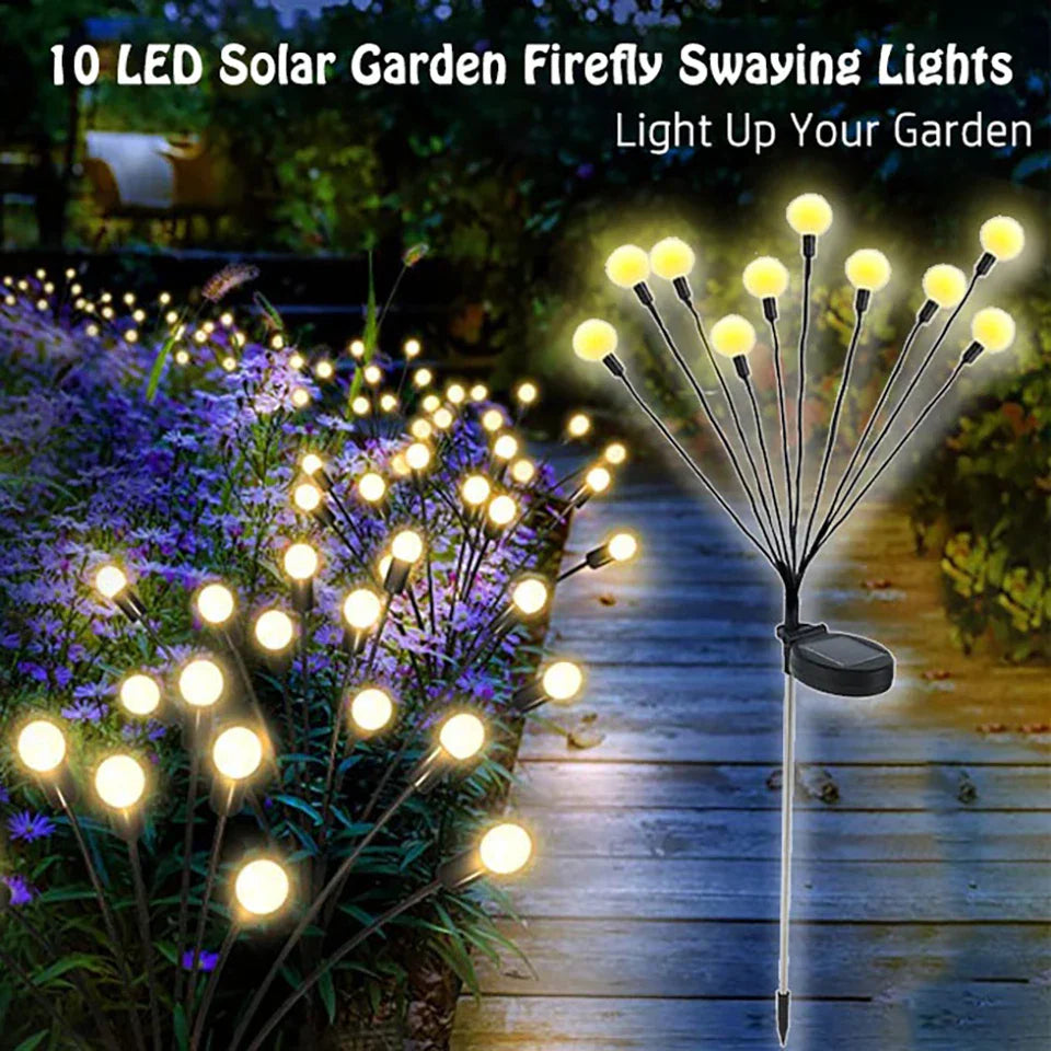 Revixaa™ SolarGlow – 10-Light Outdoor Garden Lamp