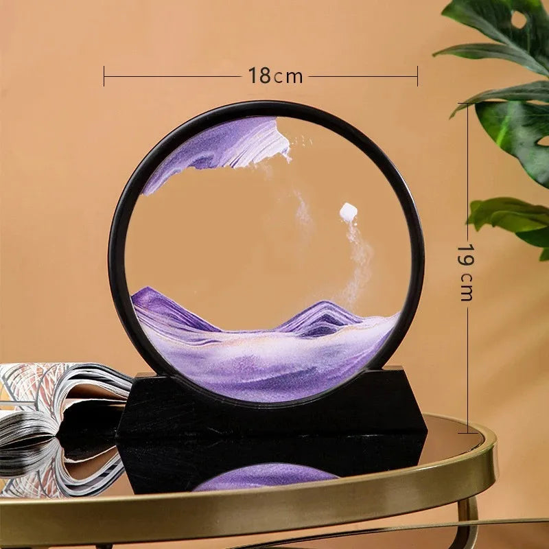 Revixaa™ SandFlow Art – 3D Moving Quicksand Hourglass